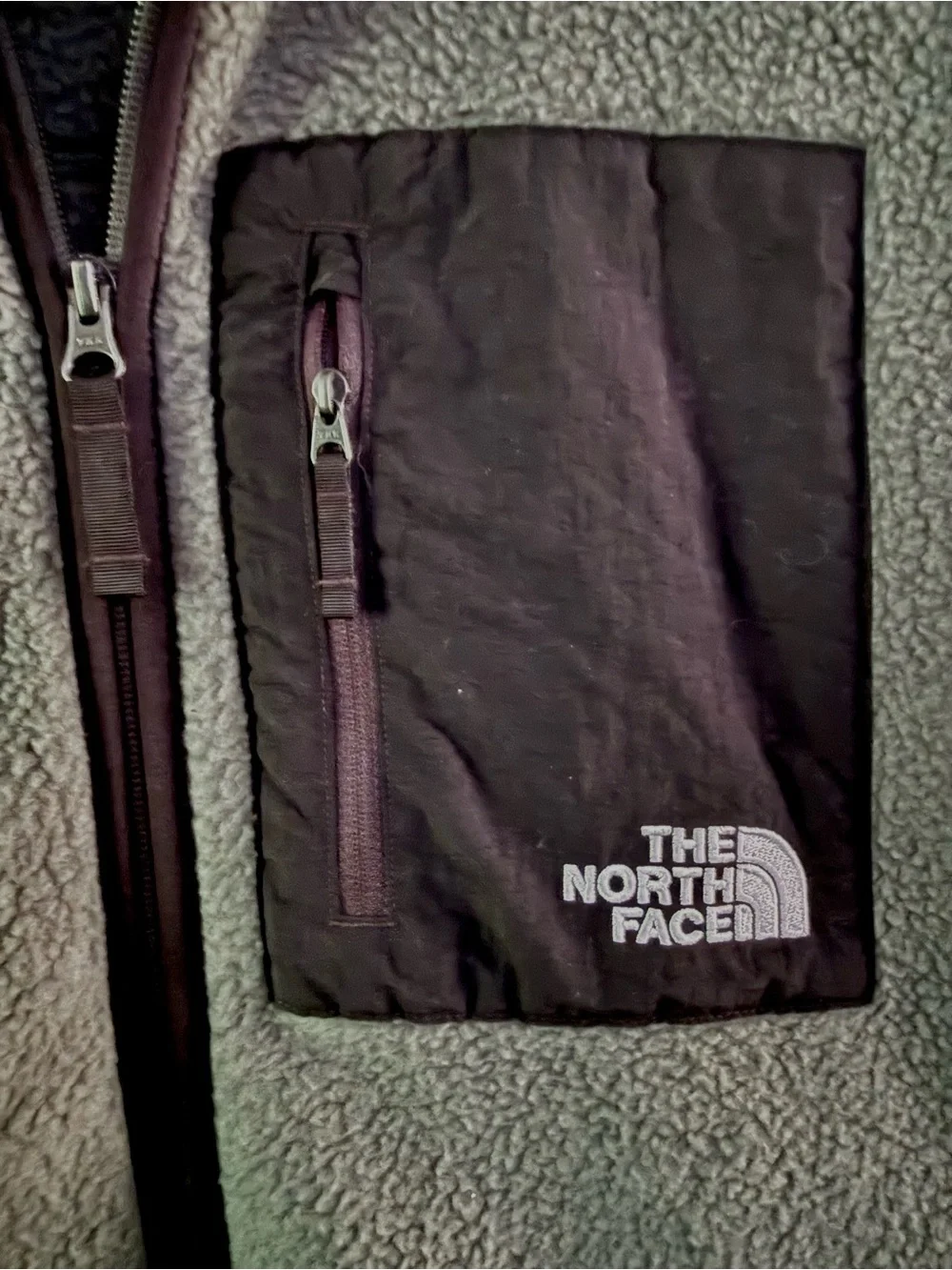 Like New!!! The North Face Men's Sage Green Sherpa Fleece Vest - Size L